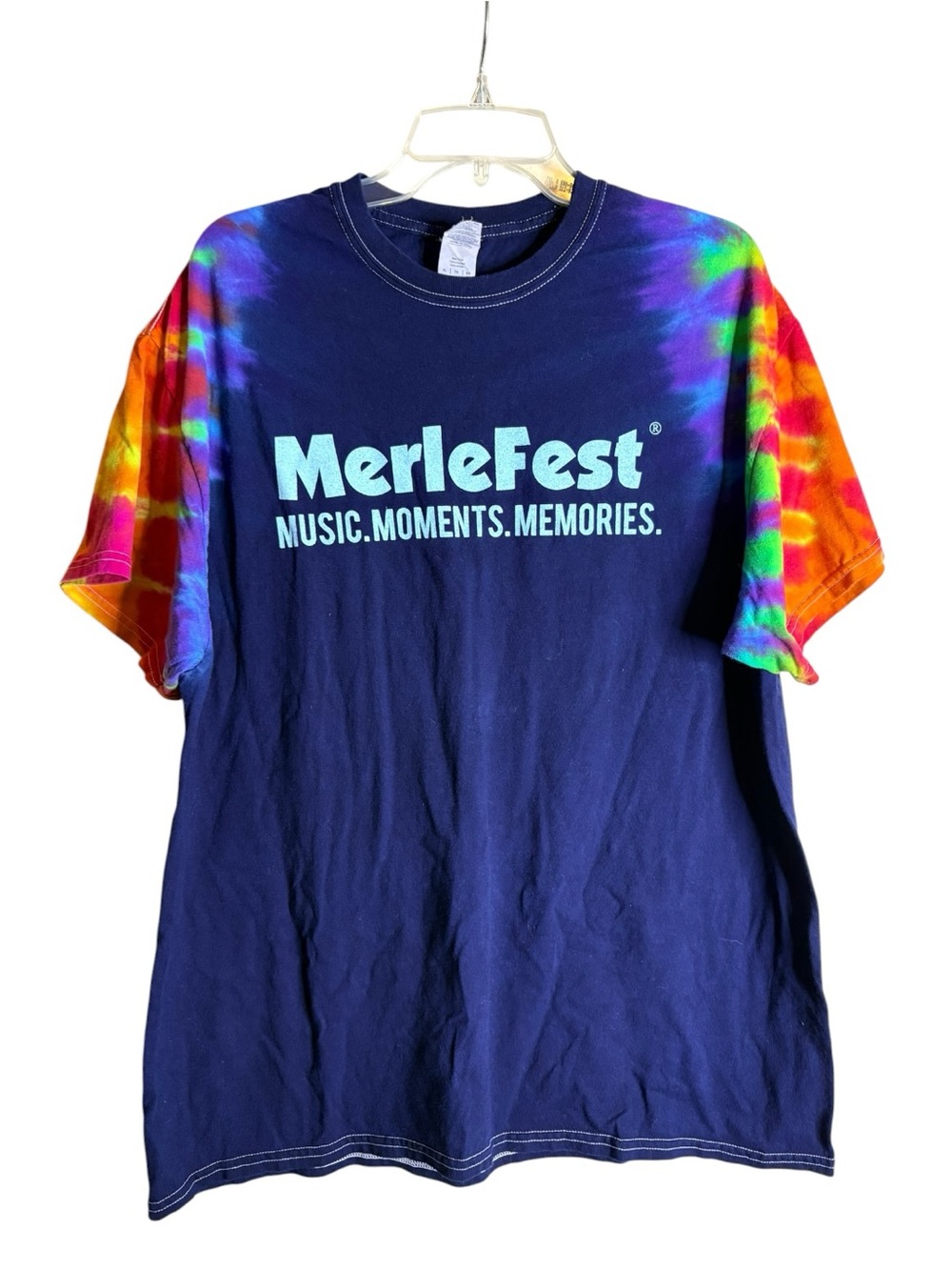 MerleFest XL Tie Dye Sleeve Music Festival Tee